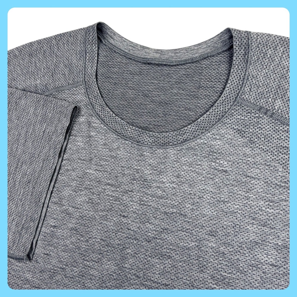 Lululemon‎ Metal Vent Tech Short Sleeve Men XXL 2XL Gray Seamless Mesh Shirt